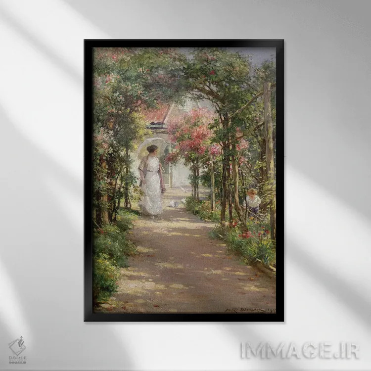 تابلو تابستان، ۱۹۱۸ اثر ویلیام کی بلکلاک - نمای قابدار مشکی