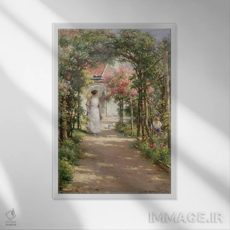 تابلو تابستان، ۱۹۱۸ اثر ویلیام کی بلکلاک - نمای قابدار سفید