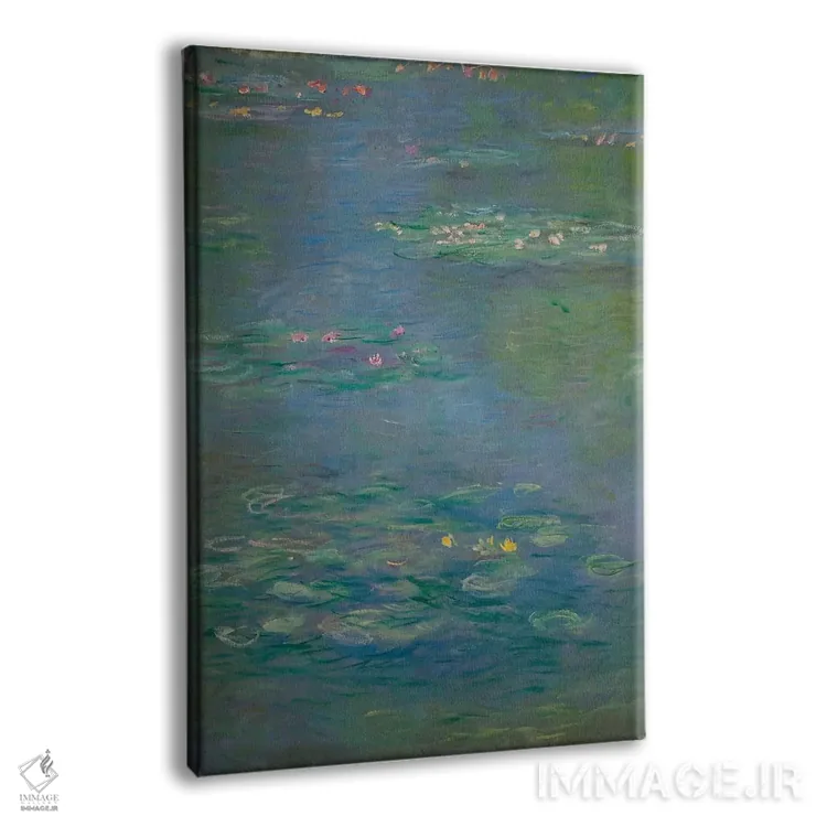 تابلو نیلوفرهای آبی (جزئیات)، ۱۹۰۳ اثر کلود مونه (نقاش معروف فرانسوی) - نمای پرسپکتیو محصول