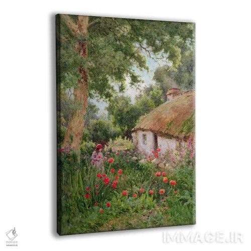 تابلو باغچه کلبه اثر تام کلاف - نمای پرسپکتیو محصول