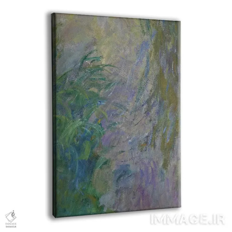 تابلو نیلوفرهای آبی اثر کلود مونه (نقاش معروف فرانسوی) - نمای پرسپکتیو محصول