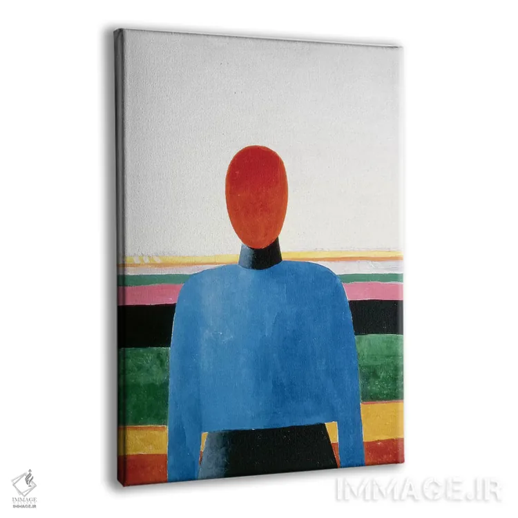 تابلو نیمتنهٔ زن اثر کازیمیر سویوروویچ مالویچ (نقاش روسی) - نمای پرسپکتیو محصول