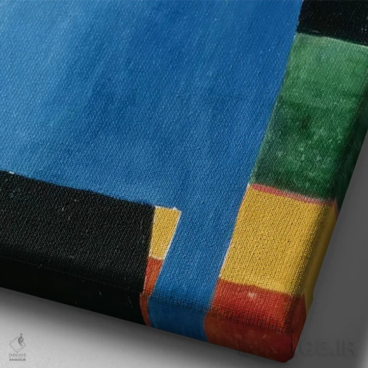 تابلو نیمتنهٔ زن اثر کازیمیر سویوروویچ مالویچ (نقاش روسی) - نمای نزدیک بافت بوم