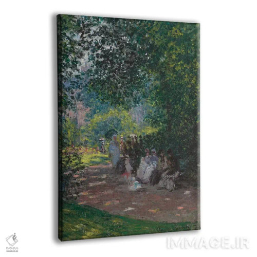 تابلو 1878,در پارک مونسو، ۱۸۷۸ اثر کلود مونه (نقاش معروف فرانسوی) - نمای پرسپکتیو محصول