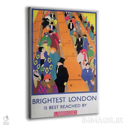 تابلو 1924, printed by the Dangerfield Co,روشنترین لندن با مترو قابل دسترسی است، ۱۹۲۴، چاپ شرکت باورجرفیلد اثر هوریس تیلور - نمای پرسپکتیو محصول