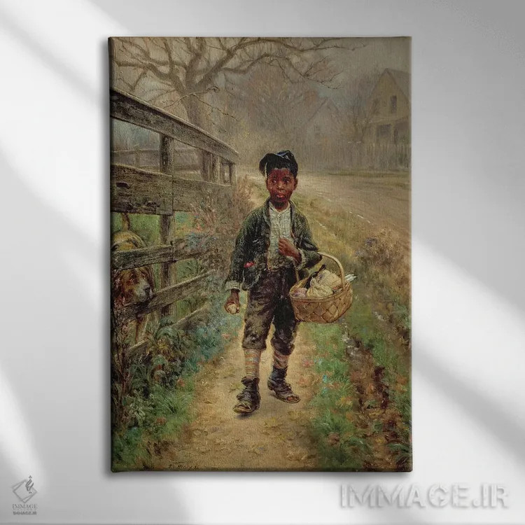 تابلو حفاظت از مواد غذایی، ۱۸۸۶ اثر ادوارد لمسون هنری - نمای روبهرو روی دیوار