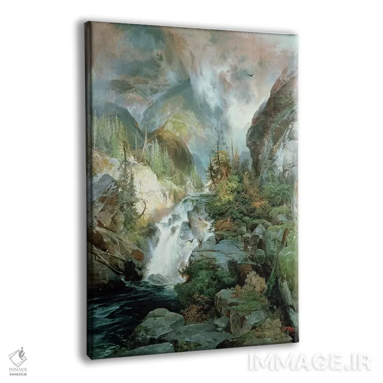 تابلو کودکان کوهستان، ۱۸۶۶ اثر توماس موران (نقاش منظره آمریکایی) - نمای پرسپکتیو محصول