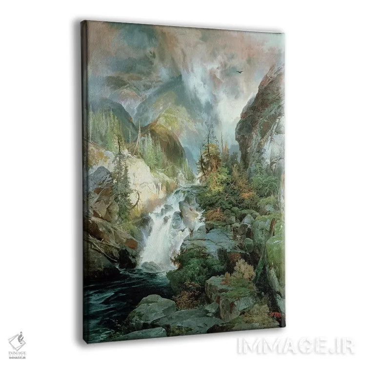 تابلو کودکان کوهستان، ۱۸۶۶ اثر توماس موران (نقاش منظره آمریکایی) - نمای پرسپکتیو محصول