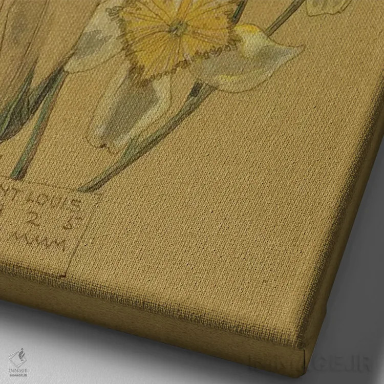 تابلو مون لویی (شهر فرانسه) اثر چارلز رنی مکینتاش (معمار و طراح اسکاتلندی) - نمای نزدیک بافت بوم