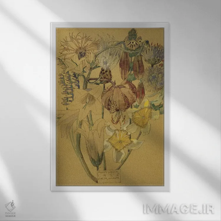 تابلو مون لویی (شهر فرانسه) اثر چارلز رنی مکینتاش (معمار و طراح اسکاتلندی) - نمای قابدار سفید