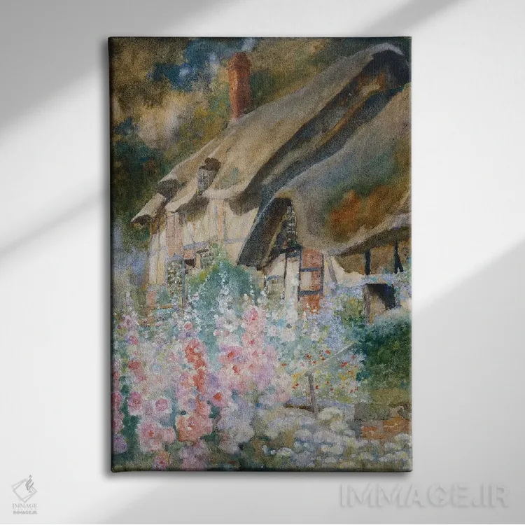 تابلو کلبهٔ آن هاتاوی اثر دیوید وودلاک - نمای روبهرو روی دیوار