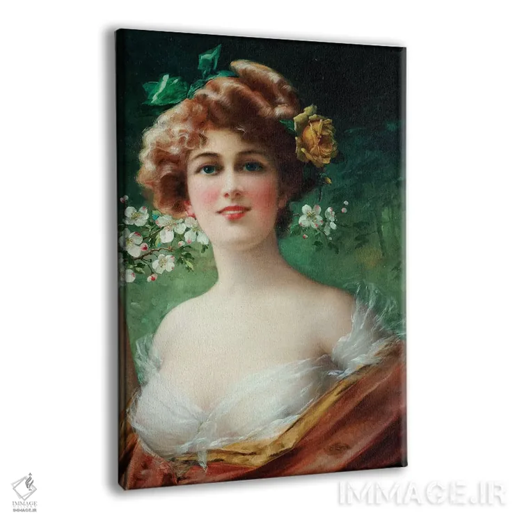 تابلو زیبایی شکوفا اثر امیل ورنون (نقاش فرانسوی) - نمای پرسپکتیو محصول