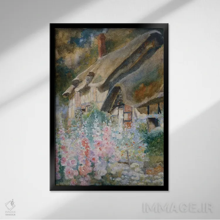 تابلو کلبهٔ آن هاتاوی اثر دیوید وودلاک - نمای قابدار مشکی