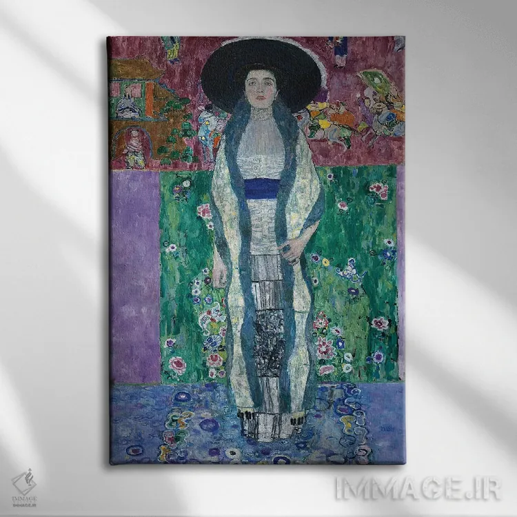 تابلو 1912,پرترهٔ آدل بلوخ-باوئر دوم، ۱۹۱۲ اثر گوستاو کلیمت - نمای روبهرو روی دیوار