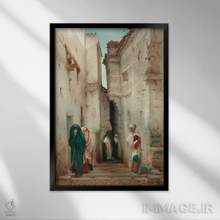 تابلو دوستدار پنهان، ۱۸۷۳ اثر گیوم شارل برون - نمای قابدار مشکی