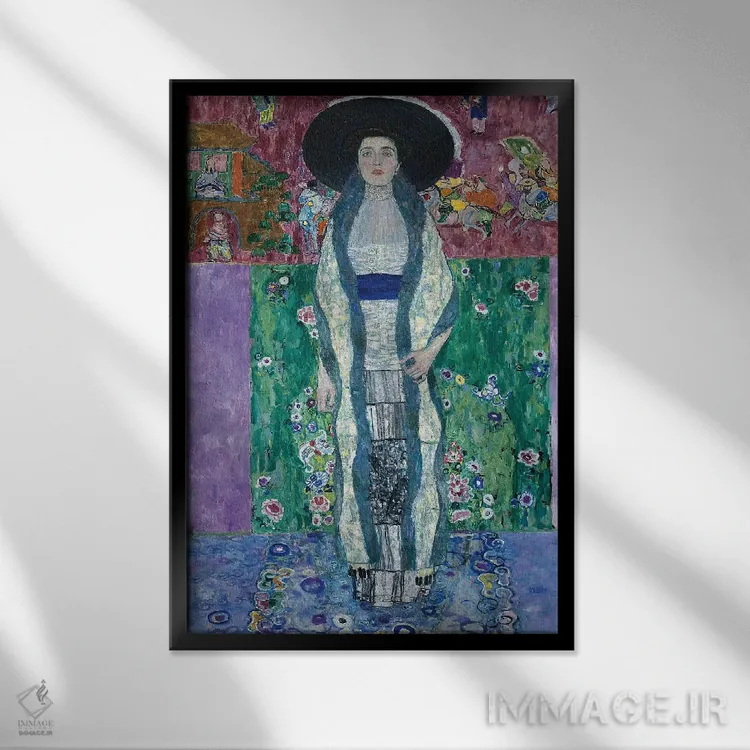 تابلو 1912,پرترهٔ آدل بلوخ-باوئر دوم، ۱۹۱۲ اثر گوستاو کلیمت - نمای قابدار مشکی