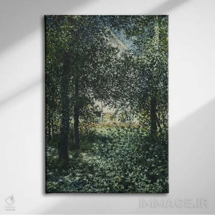 تابلو 1876,بوتهزار: خانه آرژانتوی، ۱۸۷۶ اثر کلود مونه (نقاش معروف فرانسوی) - نمای روبهرو روی دیوار