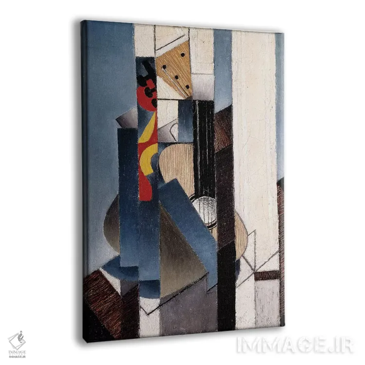 تابلو 1913،گیتار، ۱۹۱۳ اثر خوان گрис (نقاش کوبیست اسپانیایی) - نمای پرسپکتیو محصول