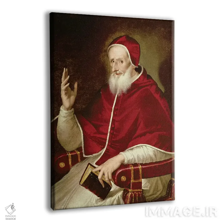 تابلو پرتره پاپ پیوس پنجم، حدود ۱۵۷۱ اثر ال گرکو (نقاش یونانی-اسپانیایی) - نمای پرسپکتیو محصول