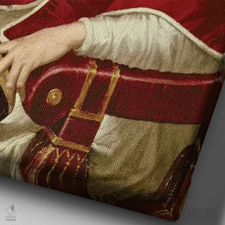 تابلو پرتره پاپ پیوس پنجم، حدود ۱۵۷۱ اثر ال گرکو (نقاش یونانی-اسپانیایی) - نمای نزدیک بافت بوم