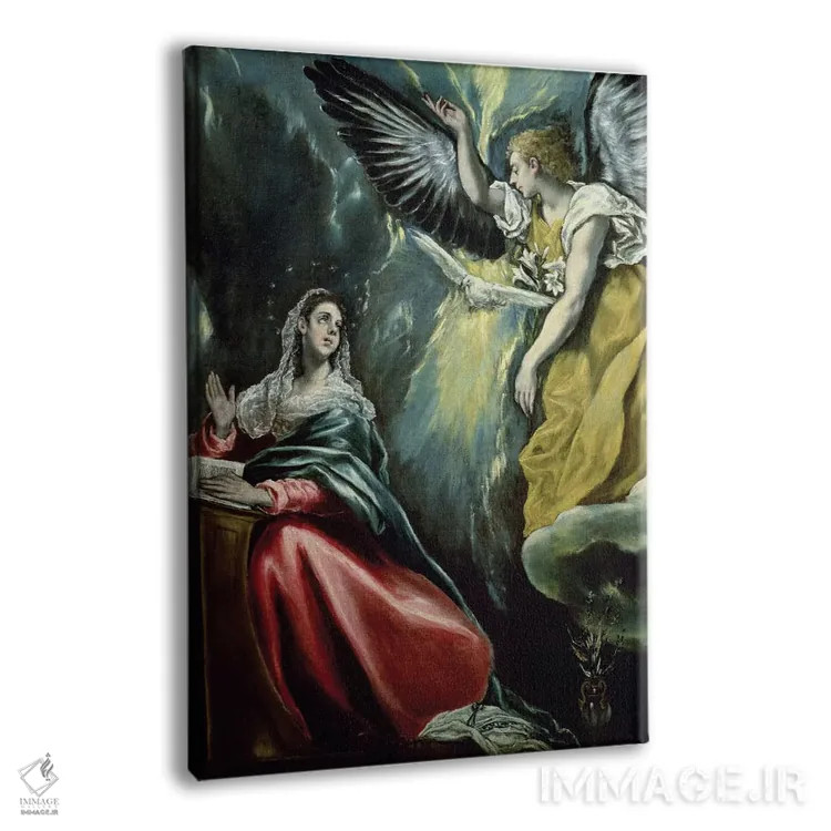 تابلو بشارت، حدود ۱۵۷۵ (مجموعه خصوصی) اثر ال گرکو (نقاش یونانی-اسپانیایی) - نمای پرسپکتیو محصول