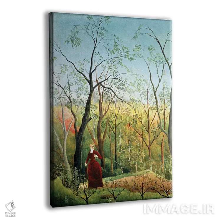 تابلو پیادهروی در جنگل، ۱۸۸۶-۱۸۹۰ اثر آنری روسو - نمای پرسپکتیو محصول