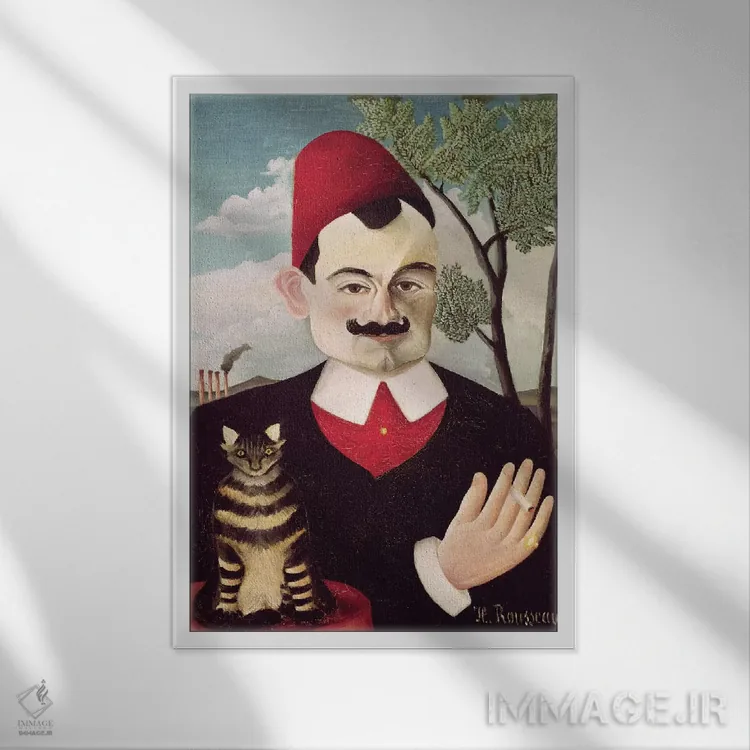 تابلو پرتره پیر لوتی، حدود ۱۸۹۱ اثر آنری روسو - نمای قابدار سفید