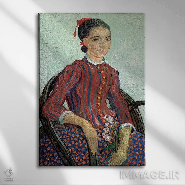 تابلو لا موسمه، ۱۸۸۸ اثر ونسان ون گوگ (نقاش مشهور هلندی پستامپرسیونیسم) - نمای روبهرو روی دیوار