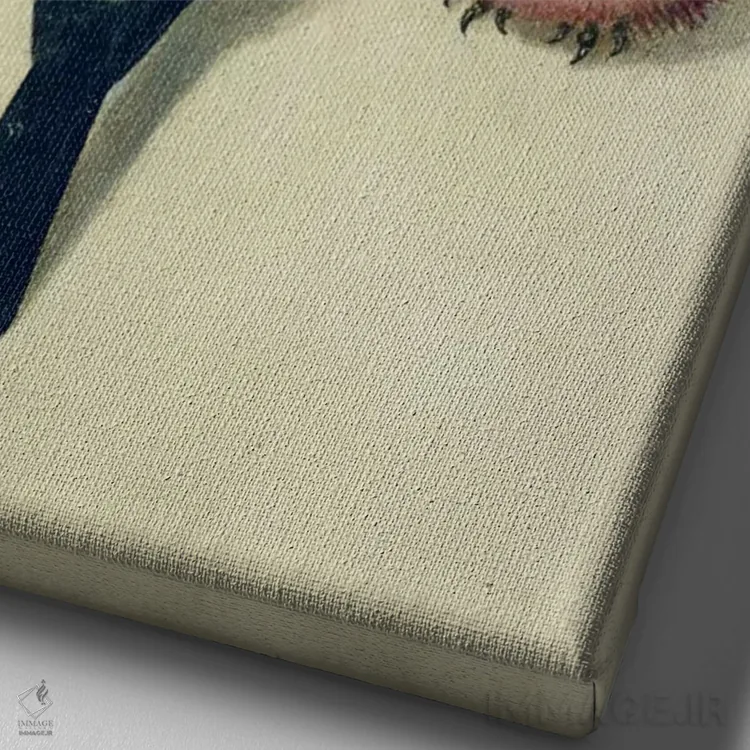 تابلو سه طرح از سهرهٔ سرخ اثر آلبریشت دورر (نقاش آلمانی) - نمای نزدیک بافت بوم