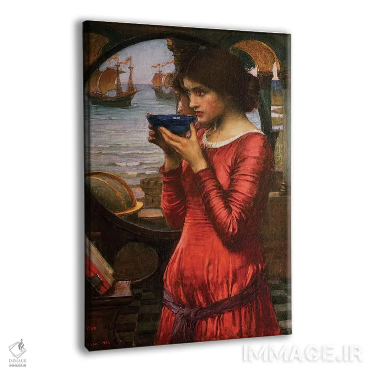 تابلو سرنوشت، ۱۹۰۰ اثر جان ویلیام واترهاوس (نقاش انگلیسی سبک پره-رافائلیت) - نمای پرسپکتیو محصول