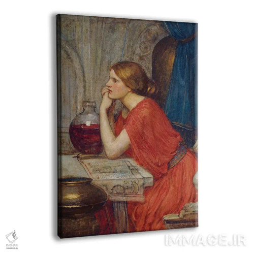 تابلو سیرسه (حدود ۱۹۱۱–۱۴) (اسطوره یونانی) اثر جان ویلیام واترهاوس (نقاش انگلیسی سبک پره-رافائلیت) - نمای پرسپکتیو محصول