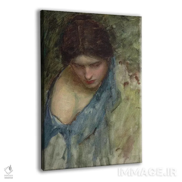 تابلو طرحی از پری سمت چپ، پریان سر اورفئوس را مییابند اثر جان ویلیام واترهاوس (نقاش انگلیسی سبک پره-رافائلیت) - نمای پرسپکتیو محصول