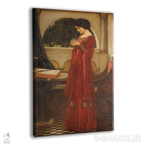 تابلو گوی بلورین، ۱۹۰۲ اثر جان ویلیام واترهاوس (نقاش انگلیسی سبک پره-رافائلیت) - نمای پرسپکتیو محصول