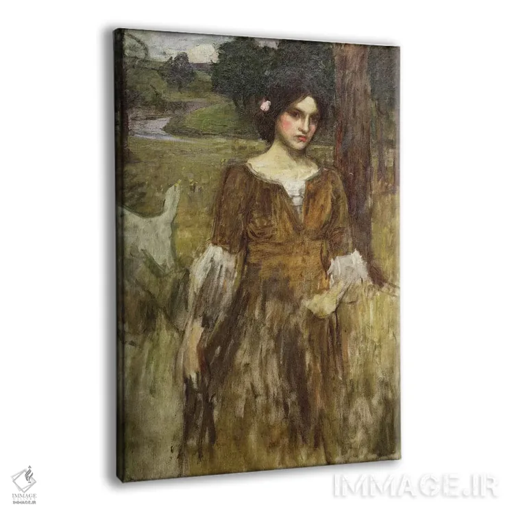 تابلو بانو کلر، حدود ۱۹۰۰ اثر جان ویلیام واترهاوس (نقاش انگلیسی سبک پره-رافائلیت) - نمای پرسپکتیو محصول