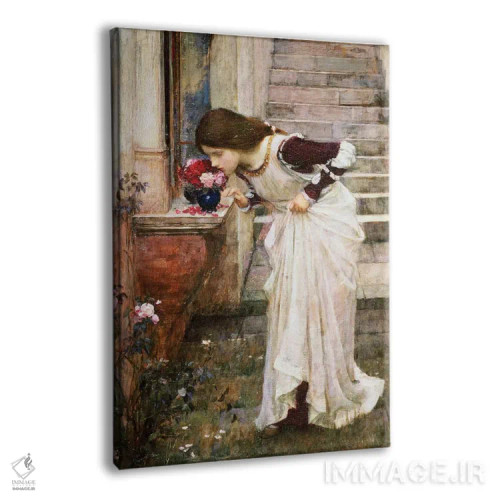 تابلو زیارتگاه اثر جان ویلیام واترهاوس (نقاش انگلیسی سبک پره-رافائلیت) - نمای پرسپکتیو محصول