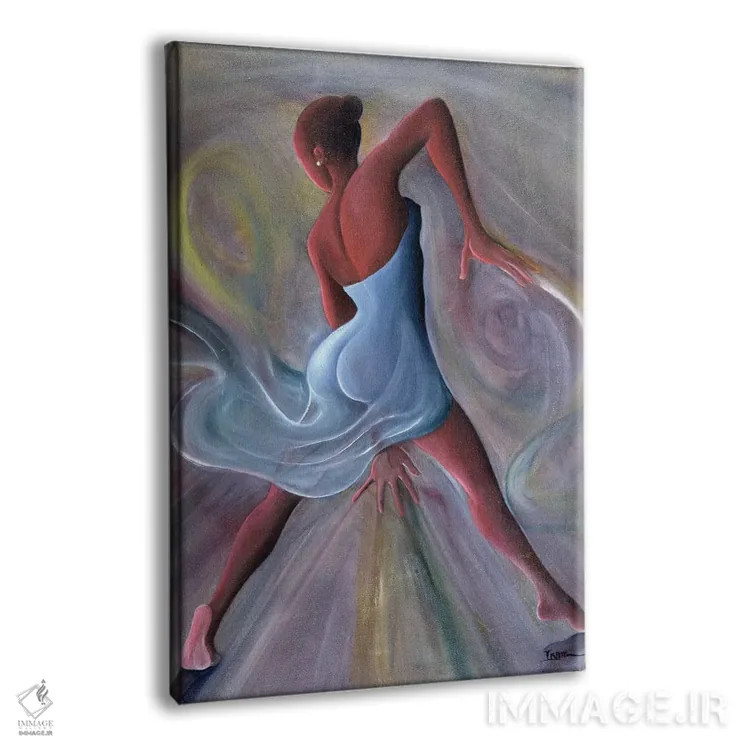 تابلو لباس آبی اثر آیکال بکفورد - نمای پرسپکتیو محصول