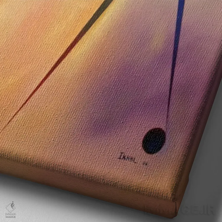 تابلو کنگو (کشور آفریقایی) اثر آیکال بکفورد - نمای نزدیک بافت بوم