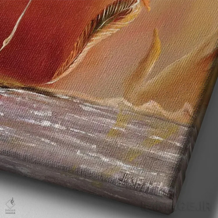 تابلو بحران زمین ۲ اثر آیکال بکفورد - نمای نزدیک بافت بوم