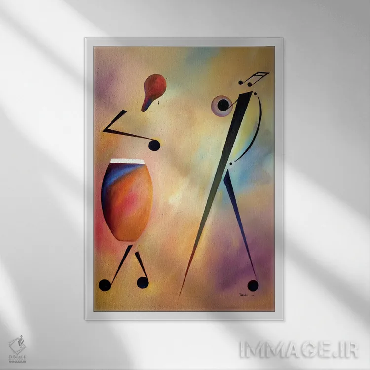 تابلو کنگو (کشور آفریقایی) اثر آیکال بکفورد - نمای قابدار سفید