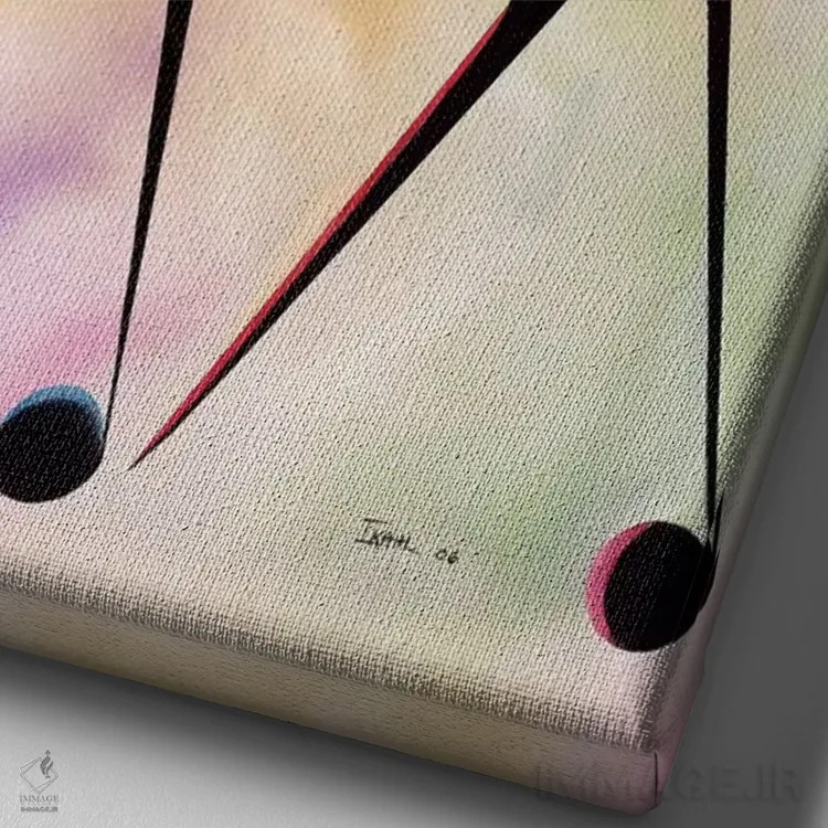 تابلو پیرمردها و پیرزنها اثر آیکال بکفورد - نمای نزدیک بافت بوم