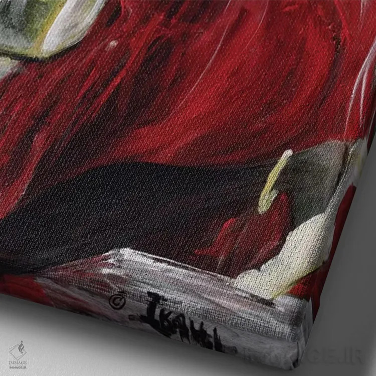 تابلو شناسایی اثر آیکال بکفورد - نمای نزدیک بافت بوم