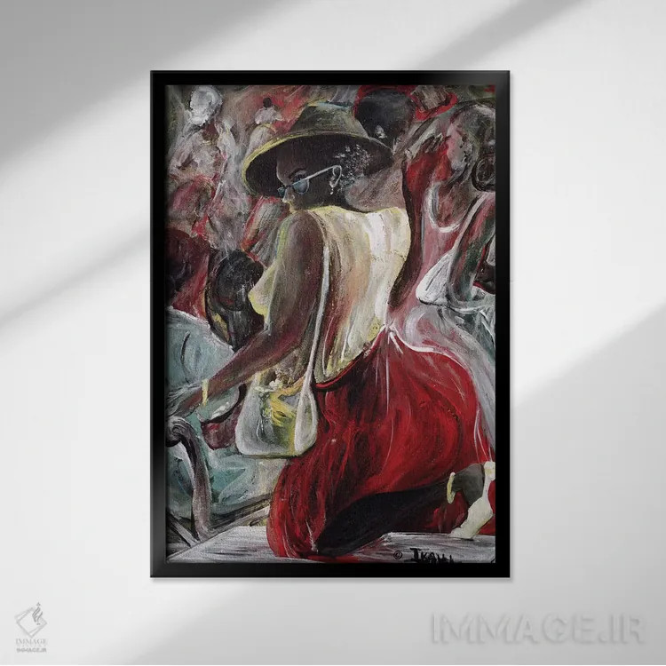 تابلو شناسایی اثر آیکال بکفورد - نمای قابدار مشکی