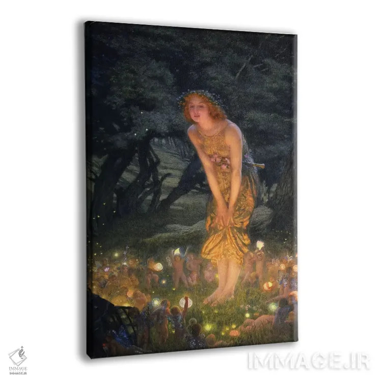 تابلو شب نیمه تابستان اثر ادوارد رابرت هیوز - نمای پرسپکتیو محصول
