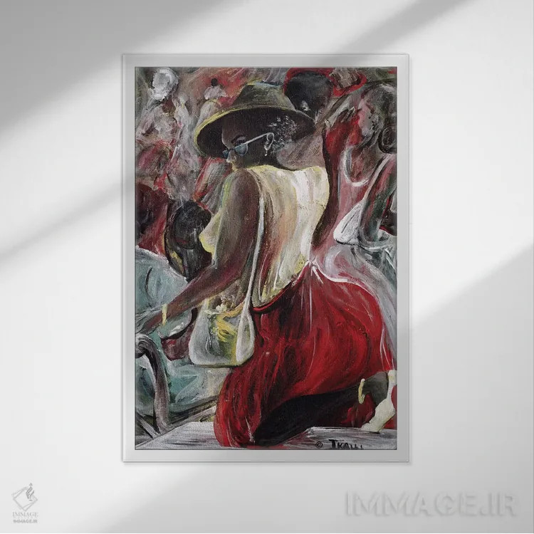 تابلو شناسایی اثر آیکال بکفورد - نمای قابدار سفید