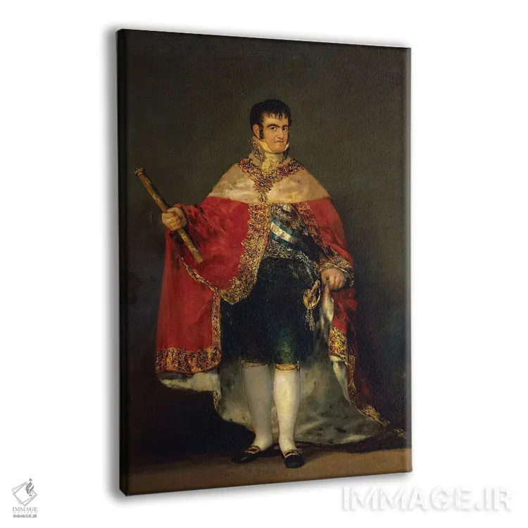 تابلو 1814,پرتره فرباوراند هفتم، ۱۸۱۴ اثر فرانسیسکو گویا (نقاش و چاپگر اسپانیایی) - نمای پرسپکتیو محصول