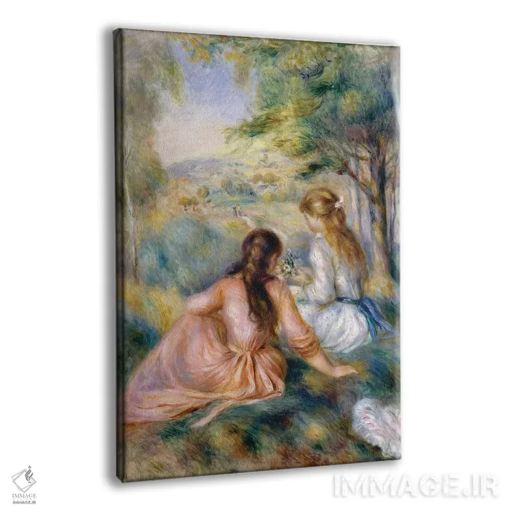 تابلو 1888-92,در علفزار، ۱۸۸۸–۹۲ اثر پیر-اوگوست رنوار - نمای پرسپکتیو محصول