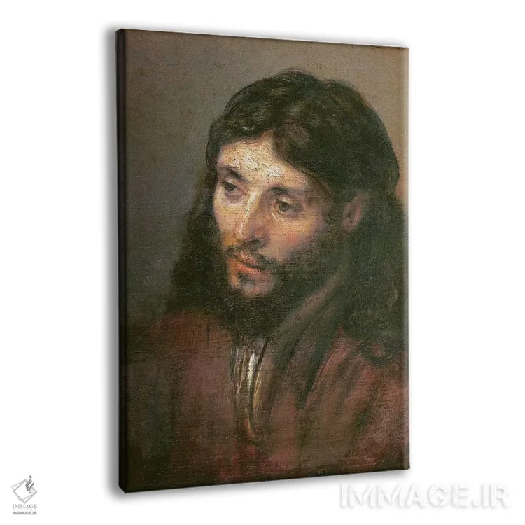 تابلو c.1648 (Gemaldegalerie),سر مسیح، حدود ۱۶۴۸ (گالری گمالده) اثر رمبرانت فان رَین (نقاش بزرگ هلندی) - نمای پرسپکتیو محصول