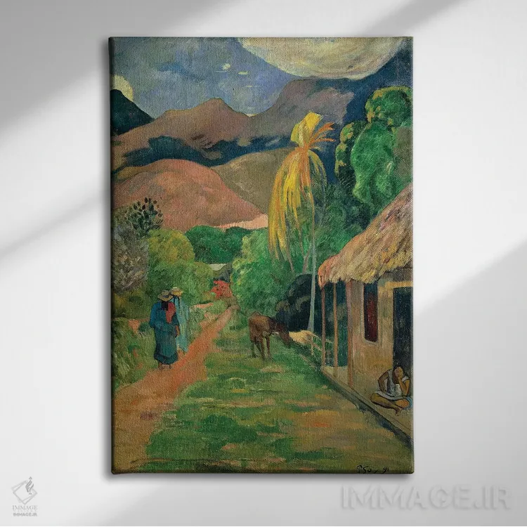 تابلو Toledo, Rue de Tahiti, 1891,اسپانیا، تولدو، خیابان تاهیتی، ۱۸۹۱ اثر پل گوگن - نمای روبهرو روی دیوار