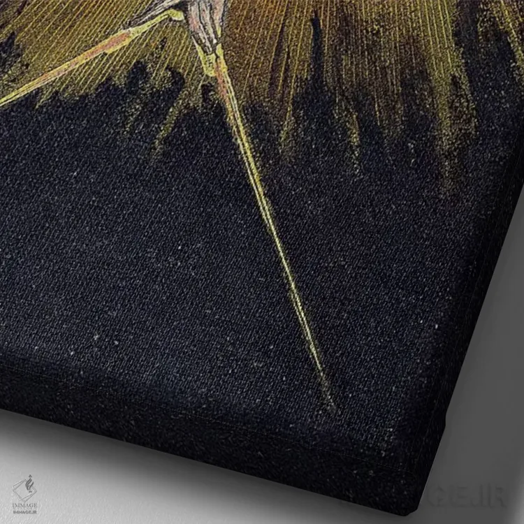 تابلو 1795,پیر روزگار (تصویرسازی از نسخه A "اروپا پیشگویی")، ۱۷۹۵ اثر ویلیام بلیک (نقاش و شاعر انگلیسی) - نمای نزدیک بافت بوم