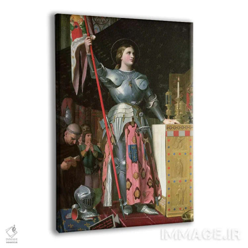 تابلو ژاندارک در تاجگذاری شارل هفتم (۱۷ ژوئیه ۱۴۲۹)، ۱۸۵۴ اثر ژان اوگوست دومینیک اِنْگر - نمای پرسپکتیو محصول